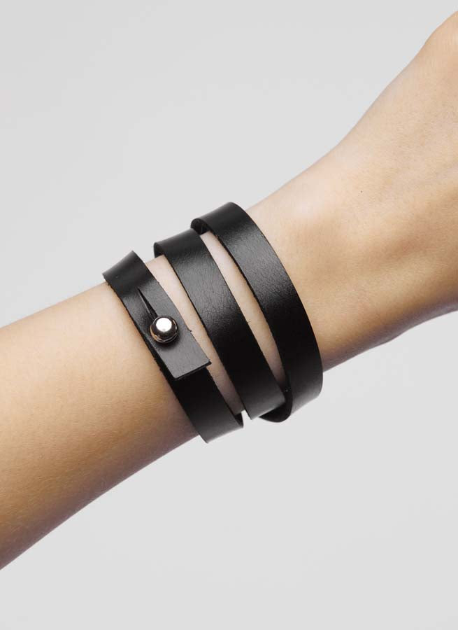 Arm Your Arm Leather Wristband x3