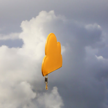 Leather Cloud Purse - Mustard
