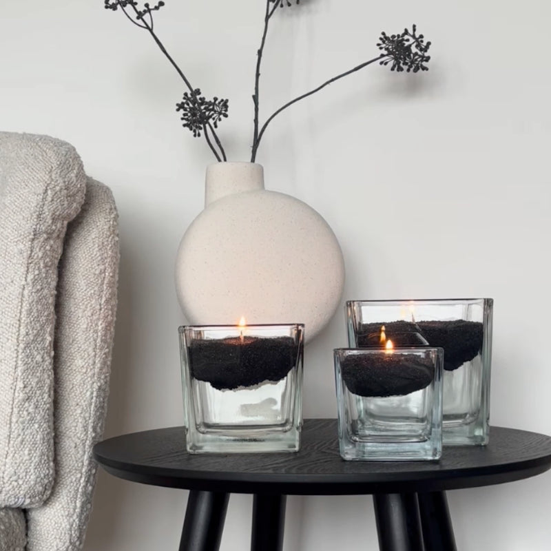 Black – Unscented Powdered Candle Refill Kit (330g)