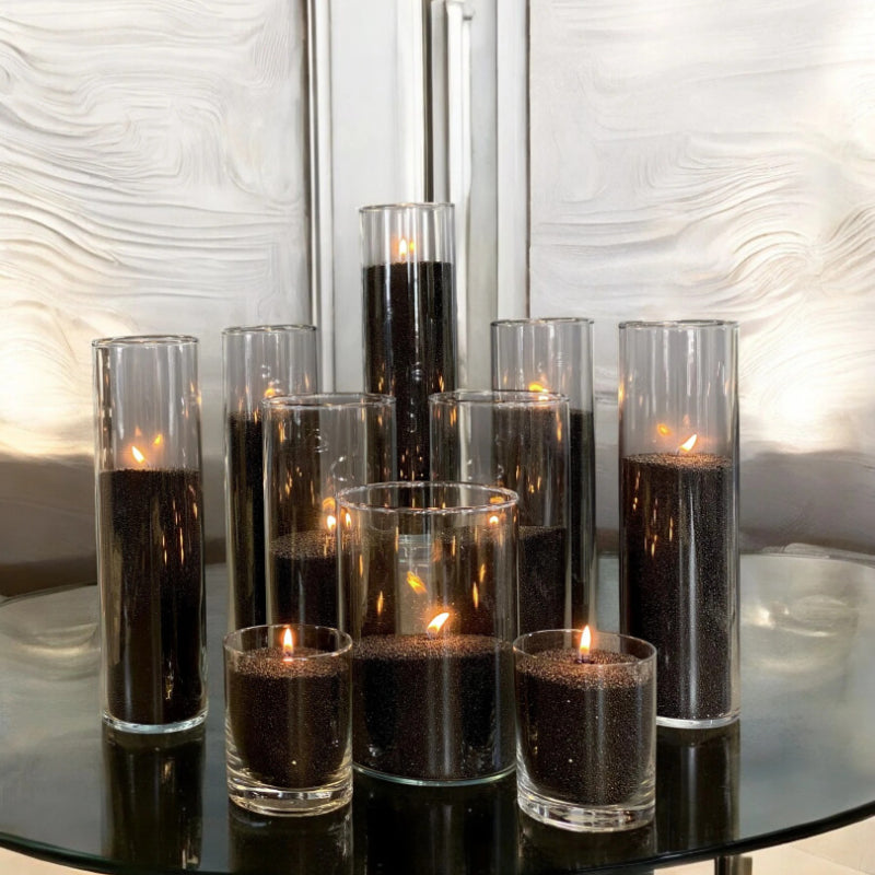 Black – Unscented Powdered Candle Refill Kit (330g)