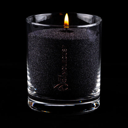 Black – Unscented Powdered Candle in Glass (160g)