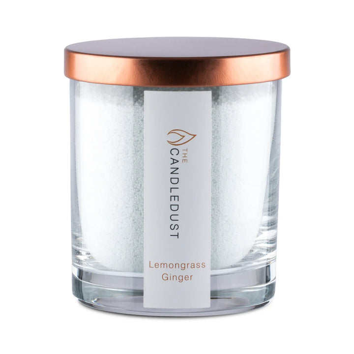Lemongrass Ginger – Powdered Candle in Glass (160g)