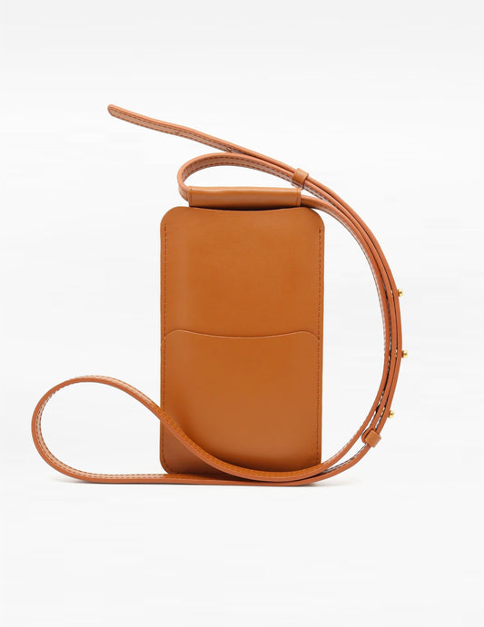 Handytasche zum Umhängen – Tan