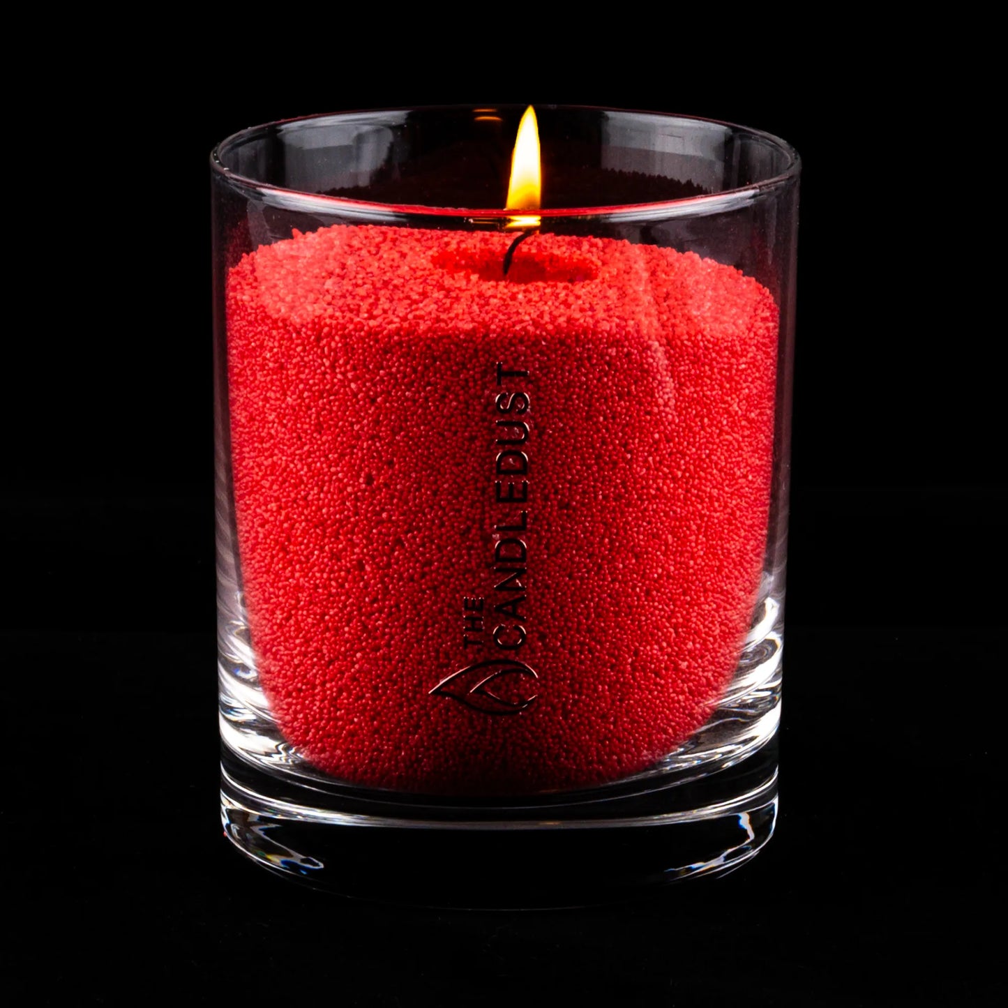 Red – Unscented Powdered Candle in Glass (160g)