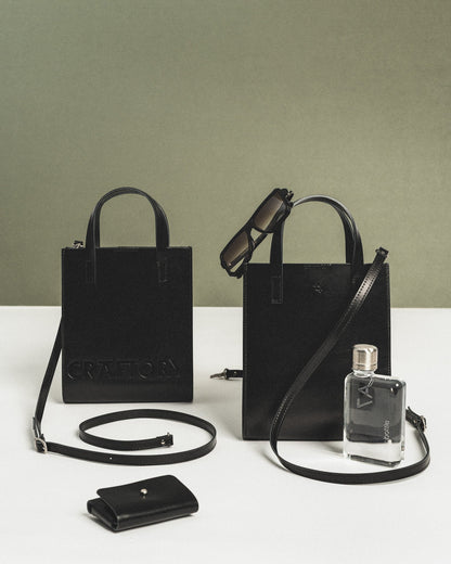 Bold Bucket Handbag - Black