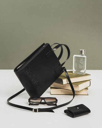 Bold Bucket Handbag - Black