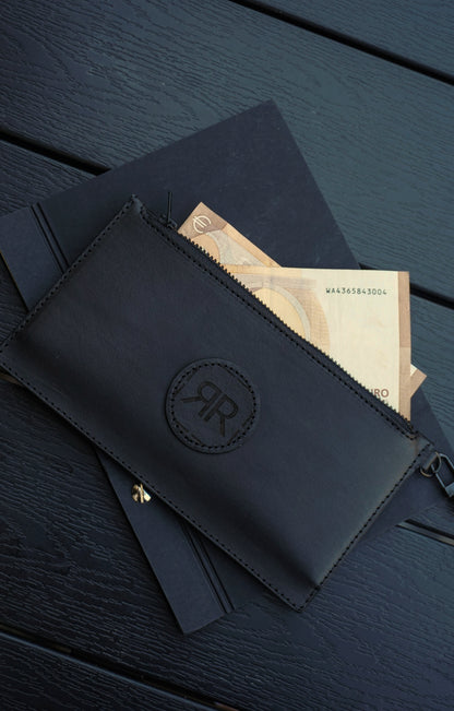 Leder-Wristlet-Geldbörse