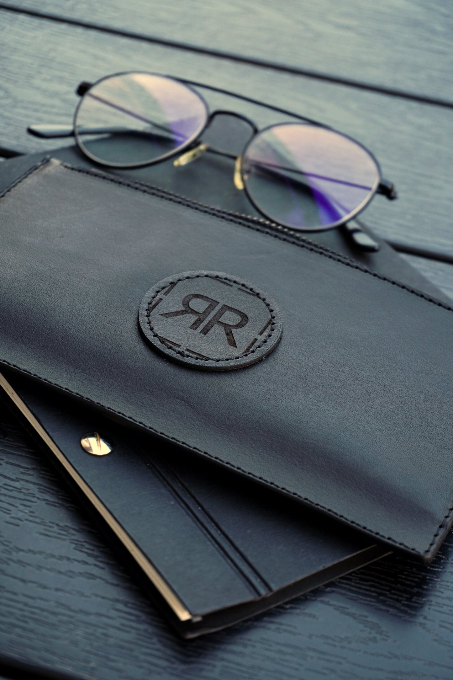 Leder-Wristlet-Geldbörse