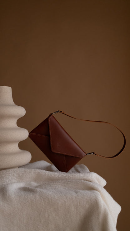 Mini Model Clutch with 3 Straps - Cognac
