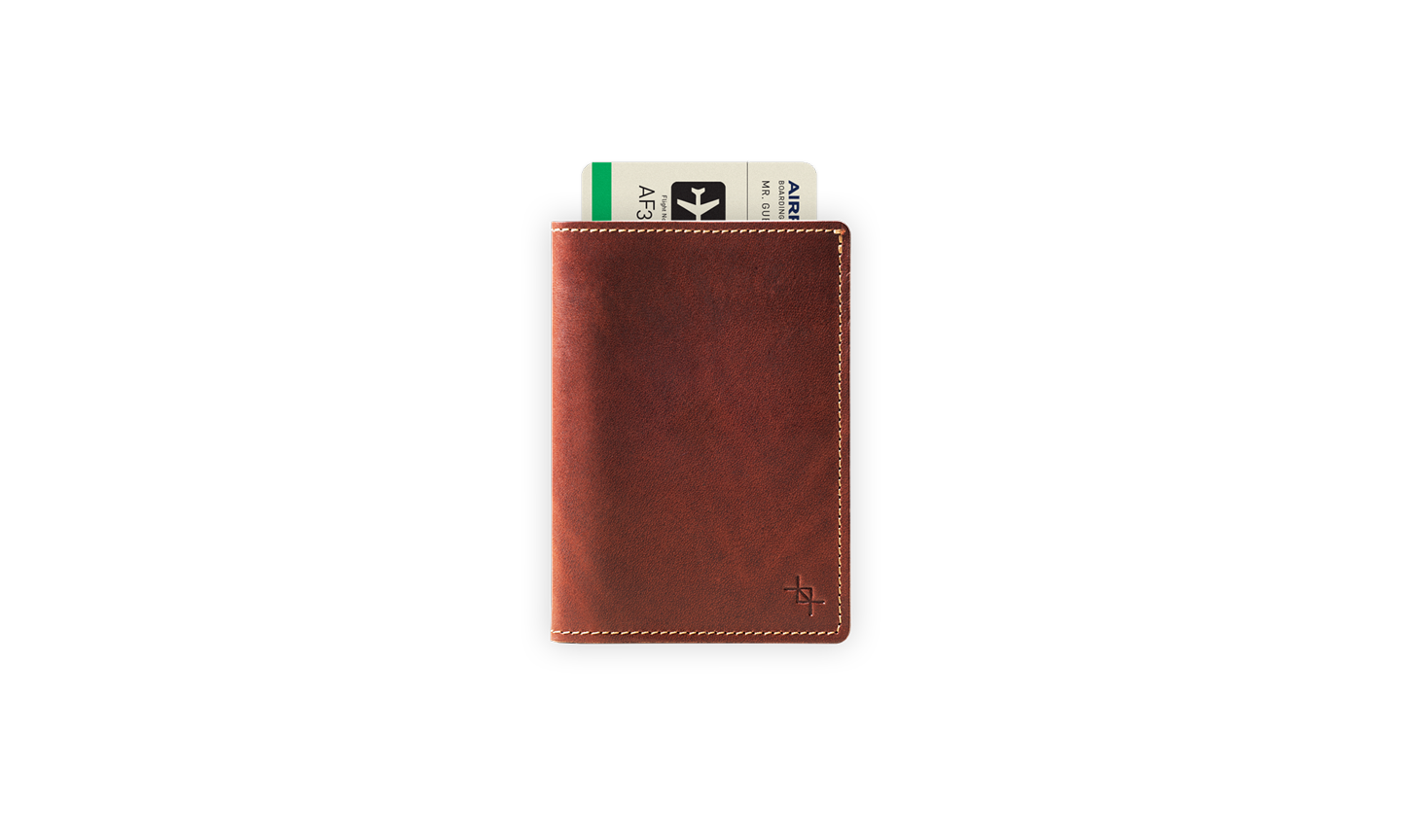 Tour Portemonnaie Passport Covers - Cognac